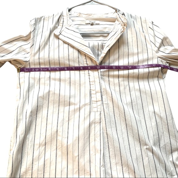 Madewell The Perfect Tunic | Button Down | White Stripes | Women’s Small - Picture 9 of 10